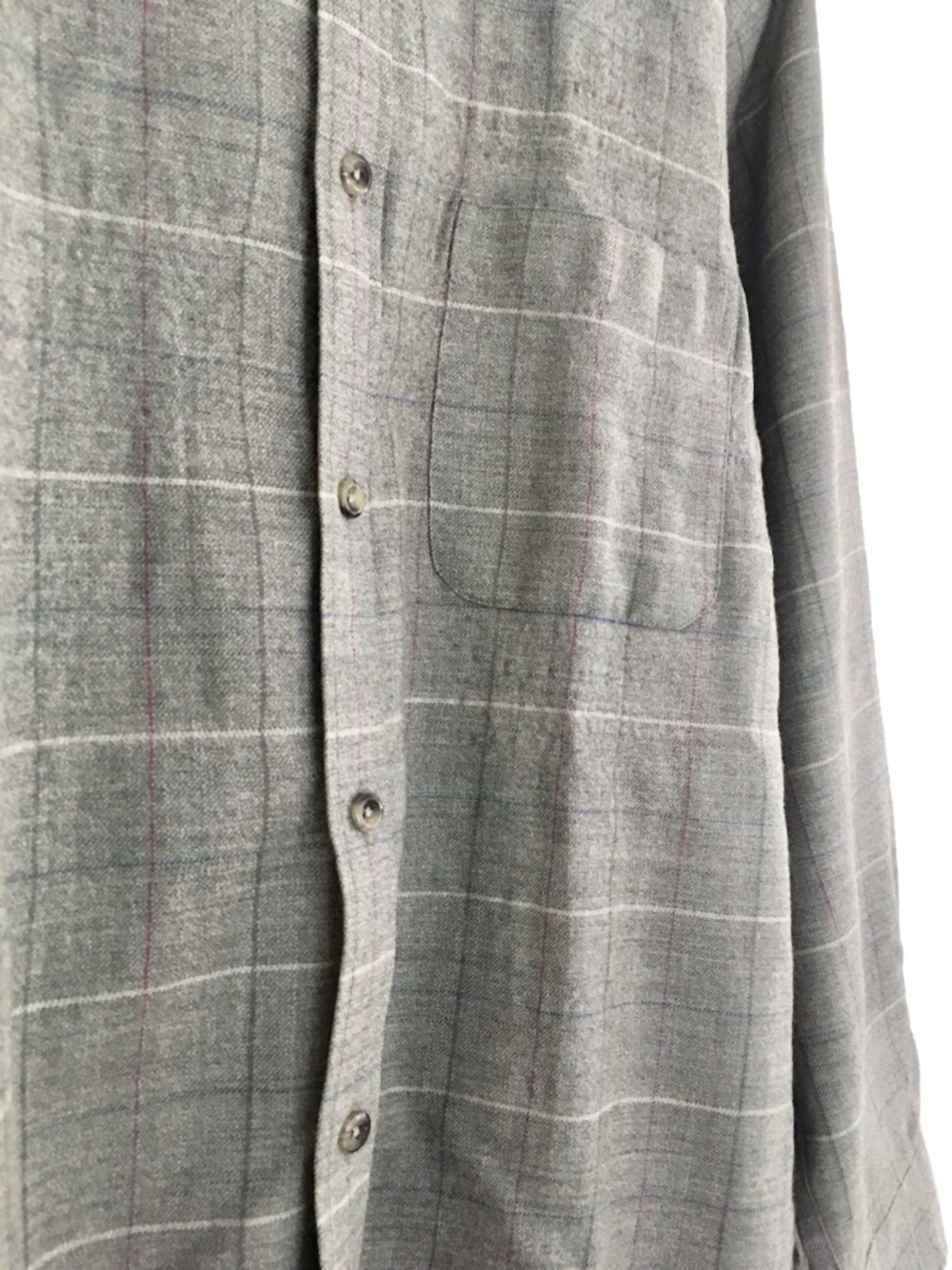 Kansai Yamamoto 1990s Wool Minimal Grid Check Shirt - Picture 2 of 5